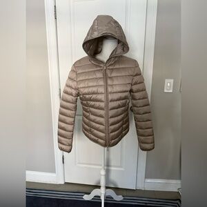 SAVE THE DUCK beige Quilted Jacket